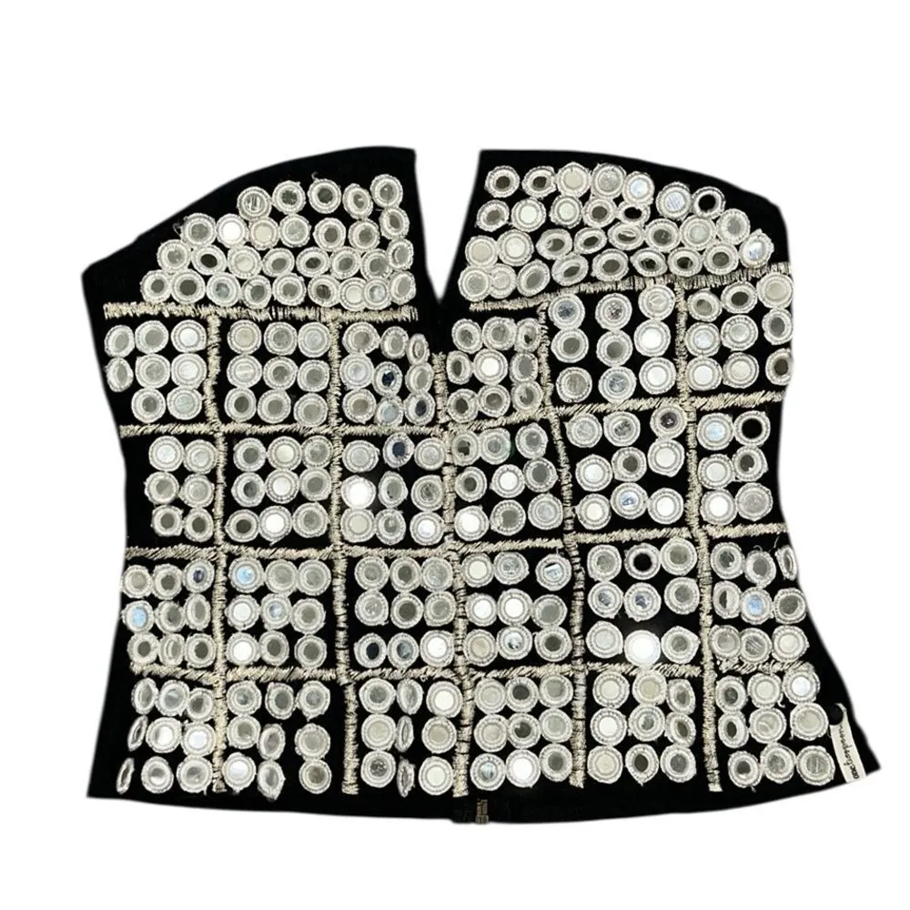 Revolve One Teaspoon Strapless Beaded Top(Size Small) - Image 4