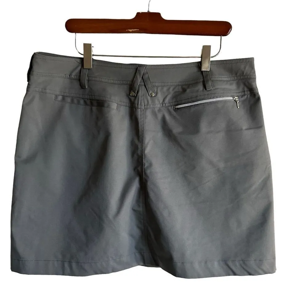 GGBlue Luxe Sport Skorts in Grey 12 Pleated Skirt‎ Golf Pickleball Gray - Image 3