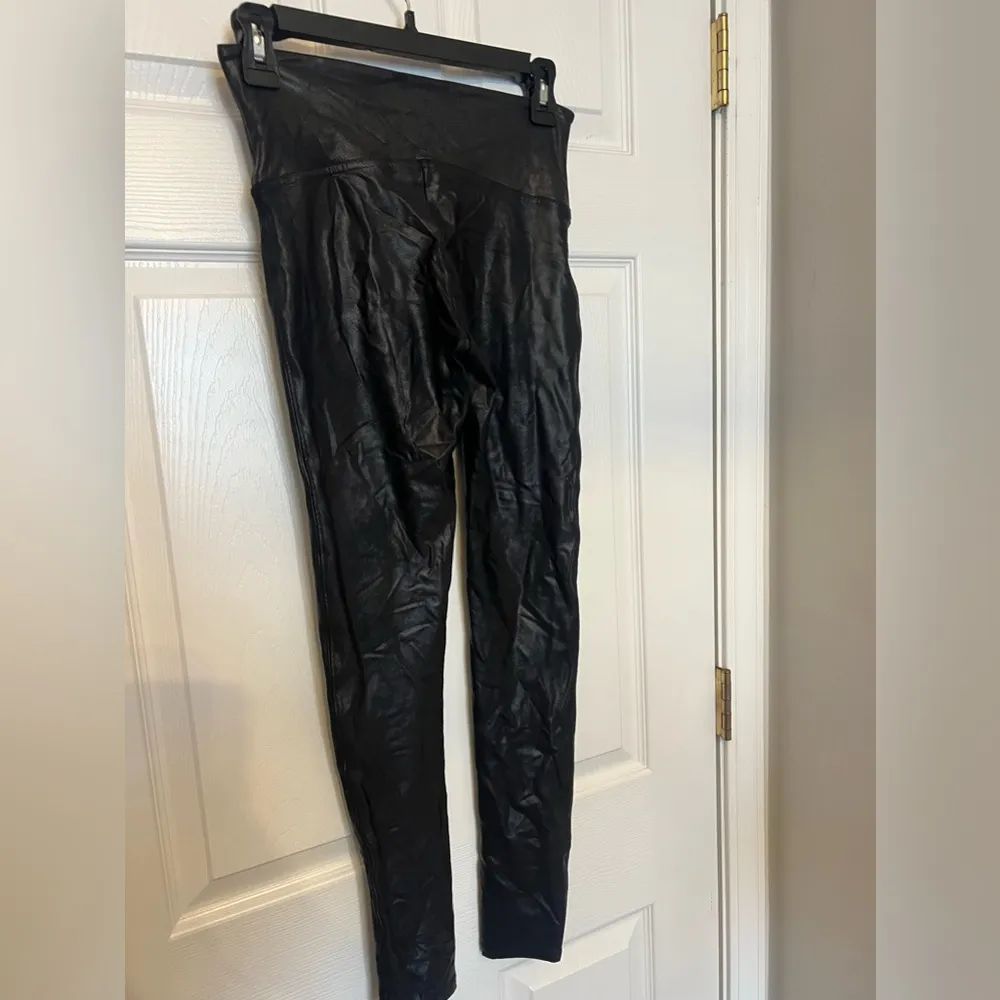 SPANX Faux stretch-leather leggings - Image 7