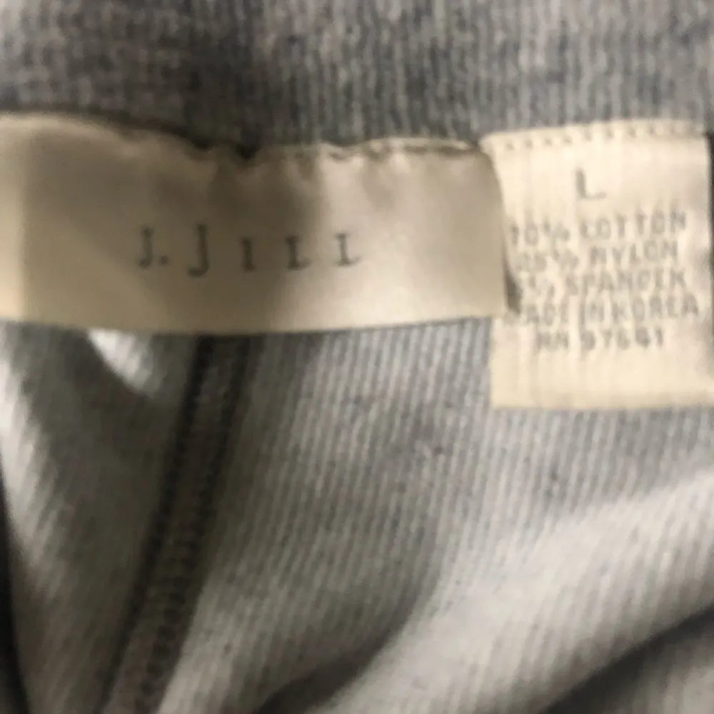 J.Jill Soft Velour Ribbed Maxi Pull On Skirt Gray Size L Stretch Casual Career Size L - Image 3