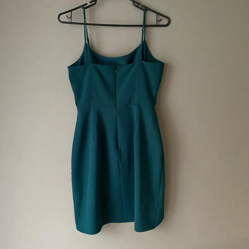 WAYF sz S green short cut out green mini party dress‎ - Image 4