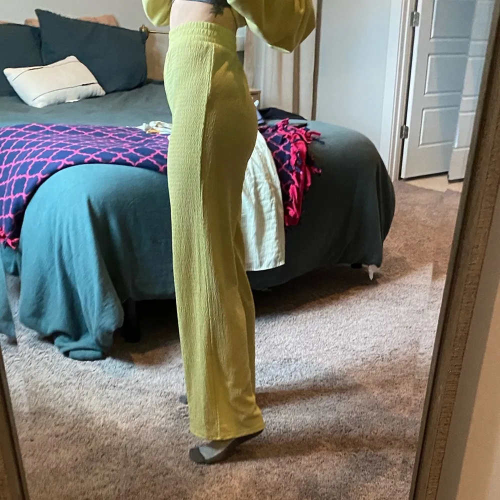 Green linen pants - Image 3