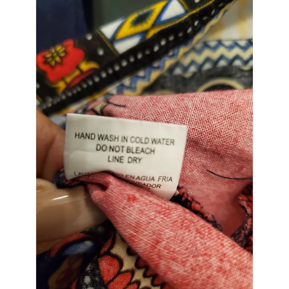 It Girl Women's African Print Cotton Sweetheart Neck Long Sleeve Blouse 2X - Image 11