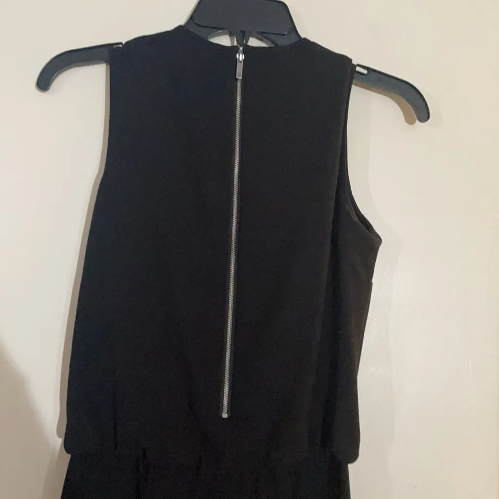 Cremieux XS Women's Black Waist Defined Keyhole Sleeveless Jumpsuit - Image 6