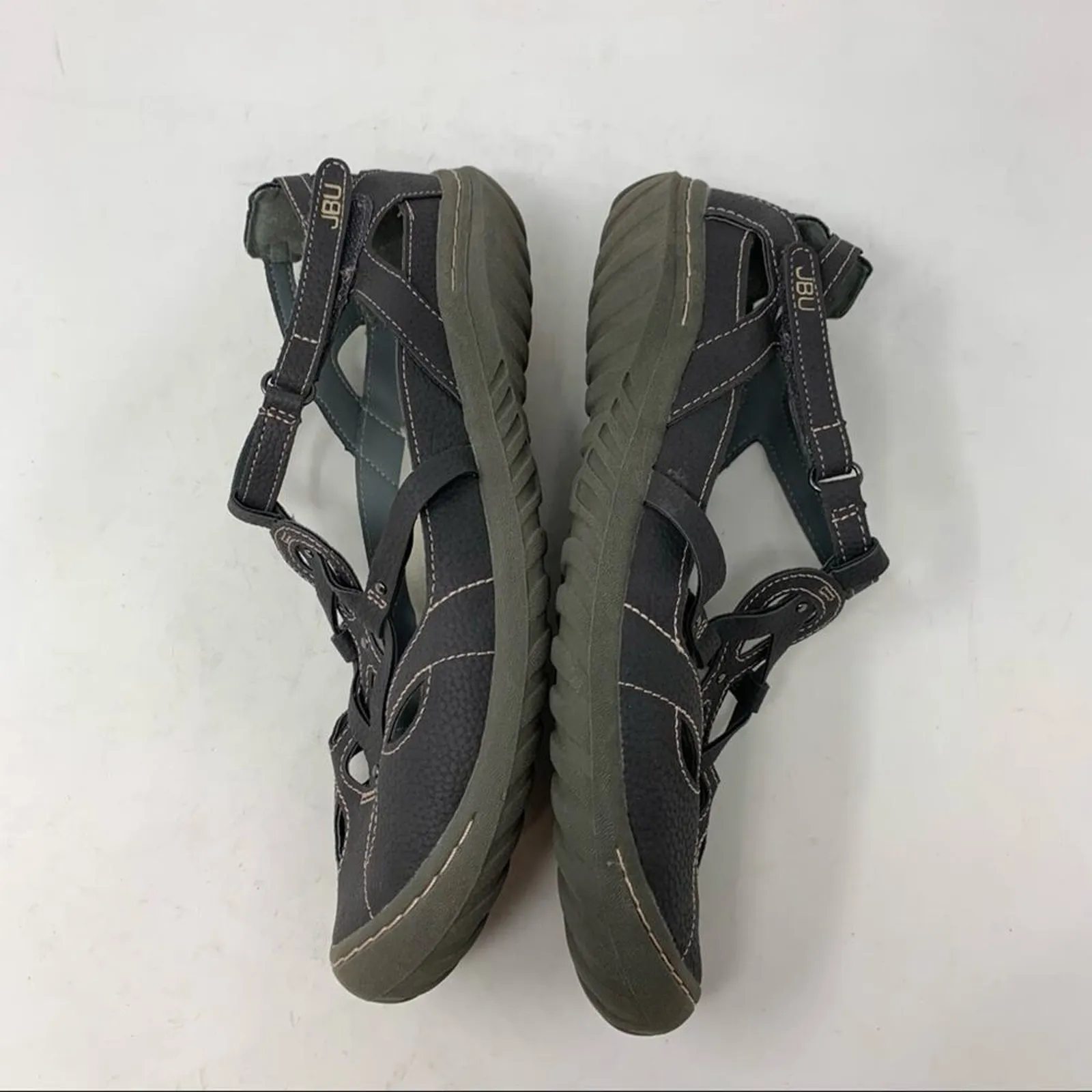 JBU Jambu Sydney Sandal Mary Jane Closed Toe Hook Loop Sandal Grey Casual Shoe 9 - Image 6