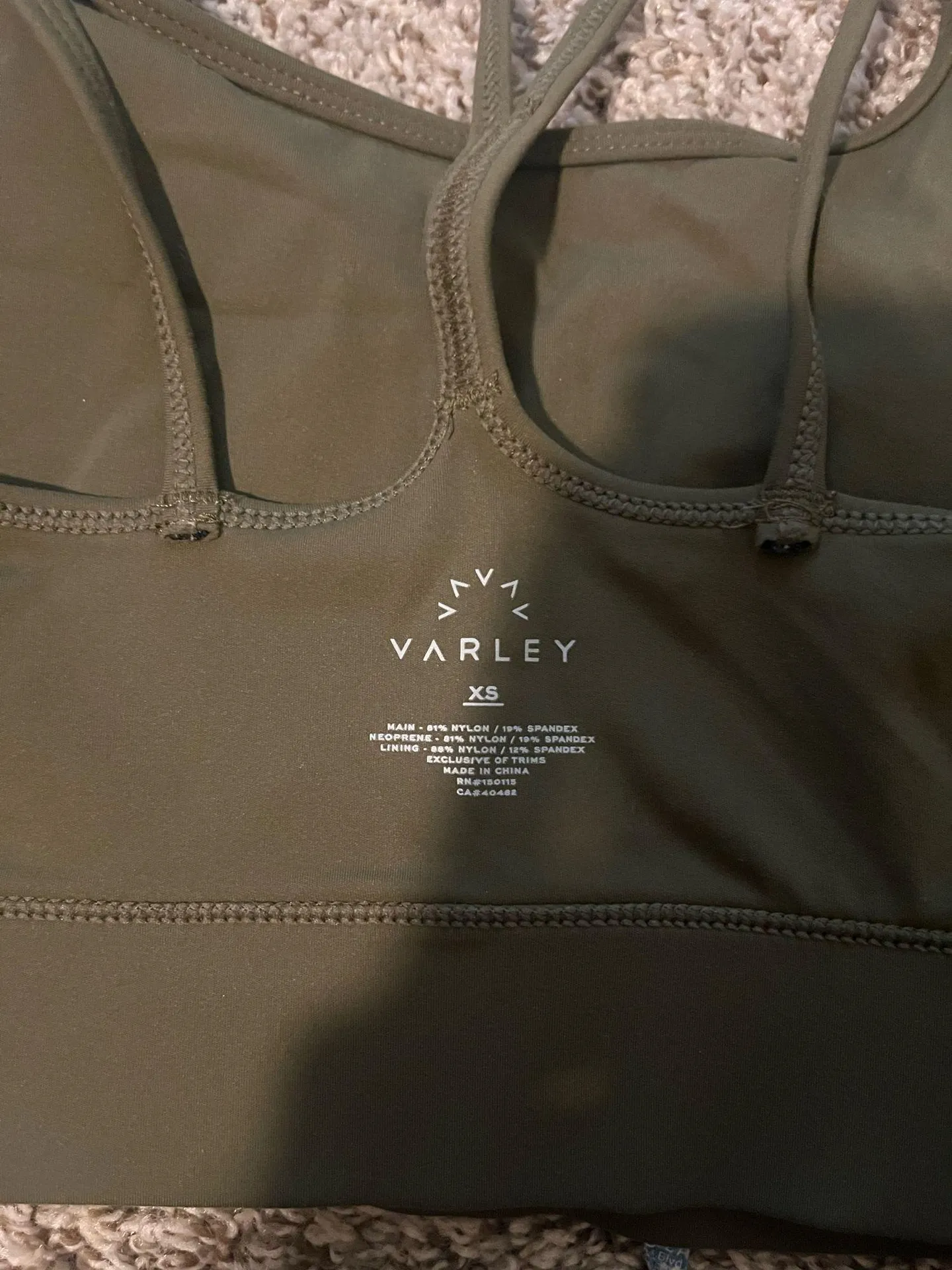 Varley Sports Bra XS - Image 5
