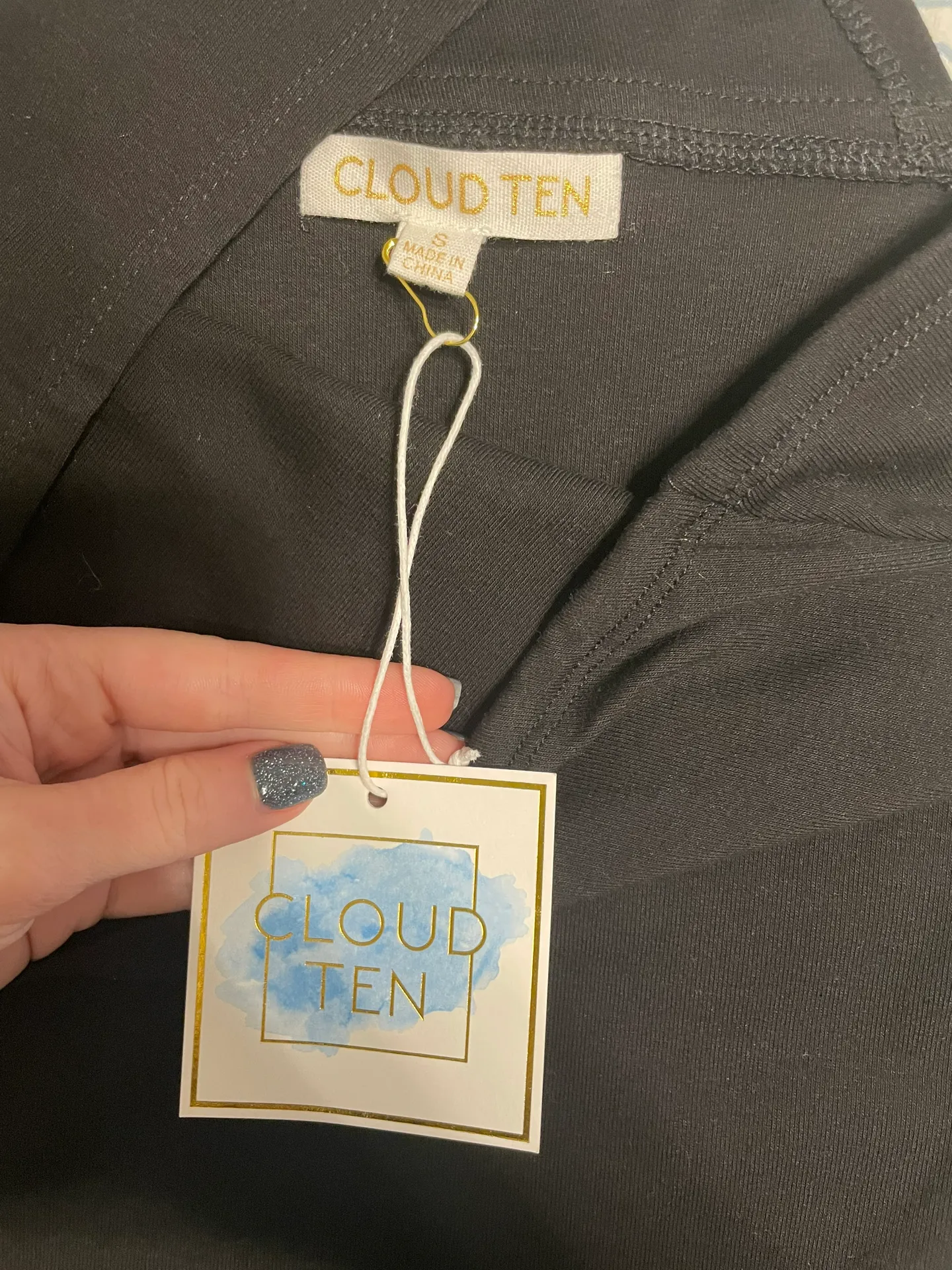 Cloud Ten Black One Shoulder Bodysuit - Image 2