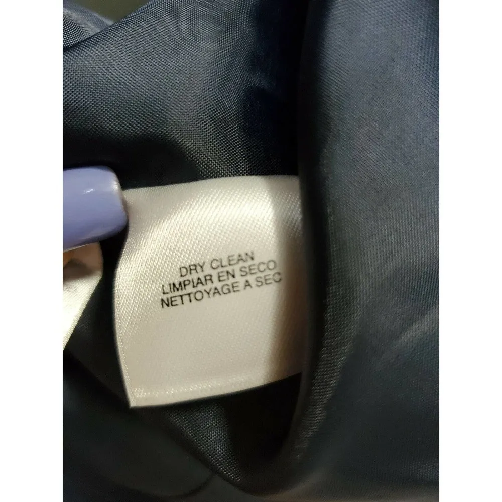 Jones Wear Women's Blue Lined Polyester Long Sleeve 3 Buttons Stretch Blazer 8P - Image 10