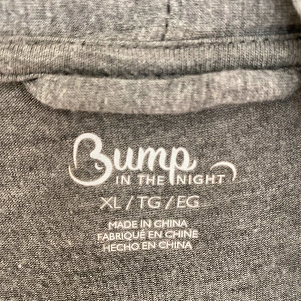 Bump In The Night Drape Tie Waist Robe Gray Size Extra Large Gray - Image 4