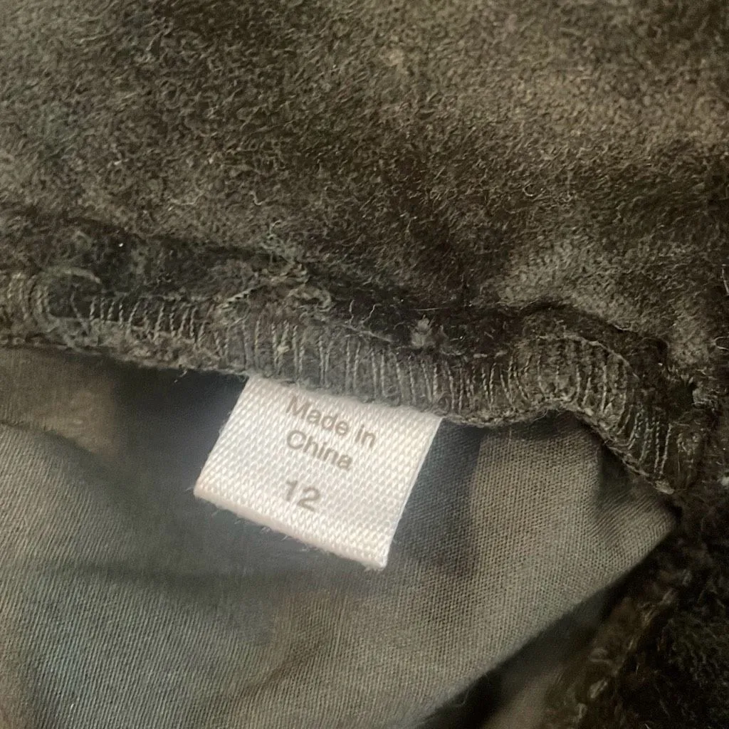 Garnet Hill green velvet high rise straight leg pants 12 - Image 8