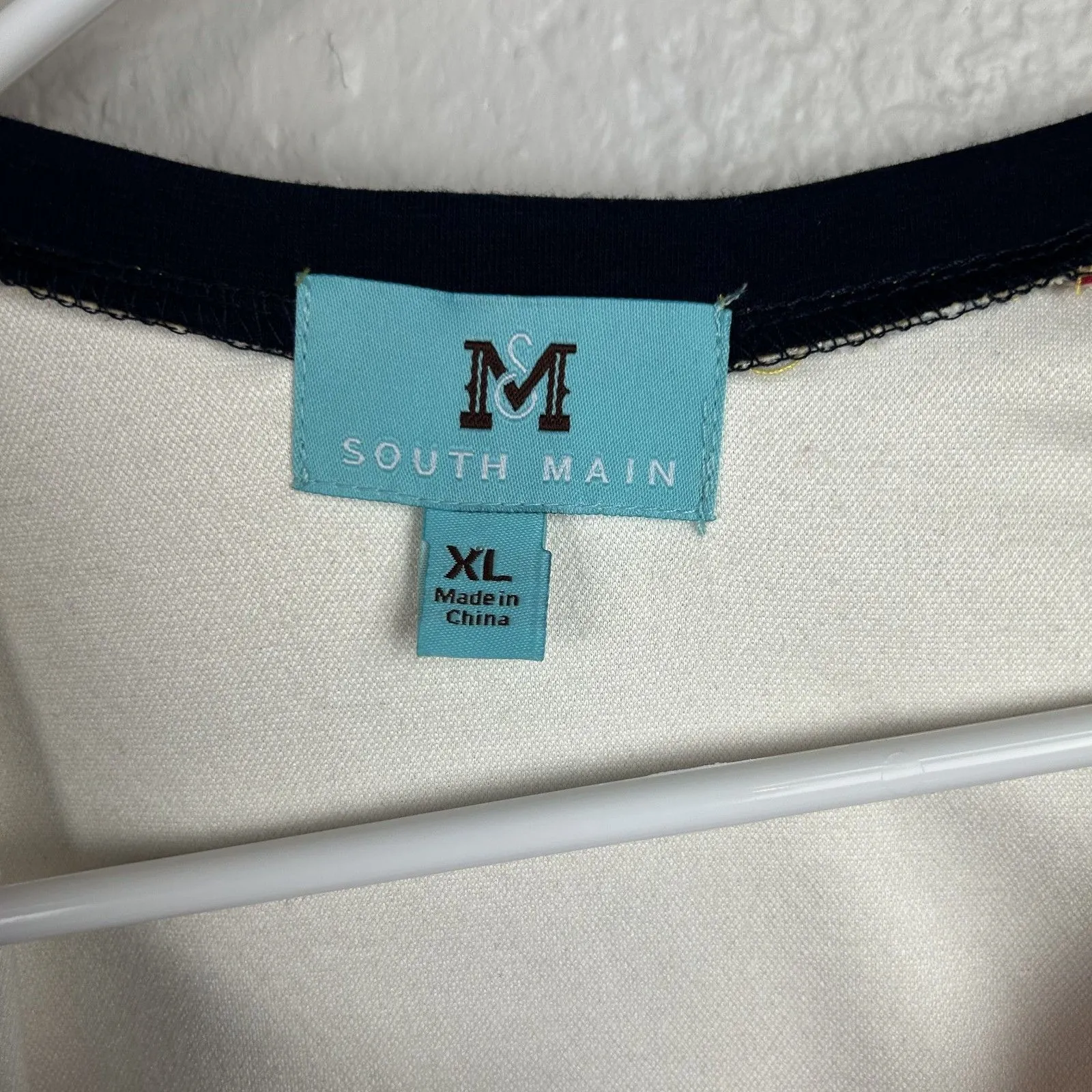 South Main Women's Raglan Shirt See America Poster Yellow Red Size Size XL - Image 2