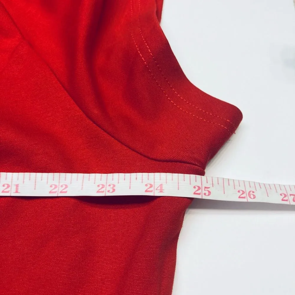 City Chic Top Miss Vintage‎ Limited Edition Red V-Neck Cap Sleeve Size XL 22 NWT - Image 11