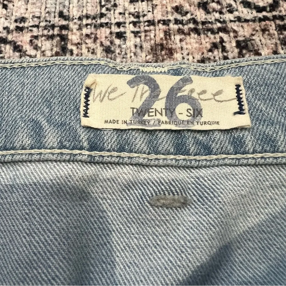 We the Free Let Sunshine In Wide leg Cropped Jeans Sz 26 Light Wash - Image 6