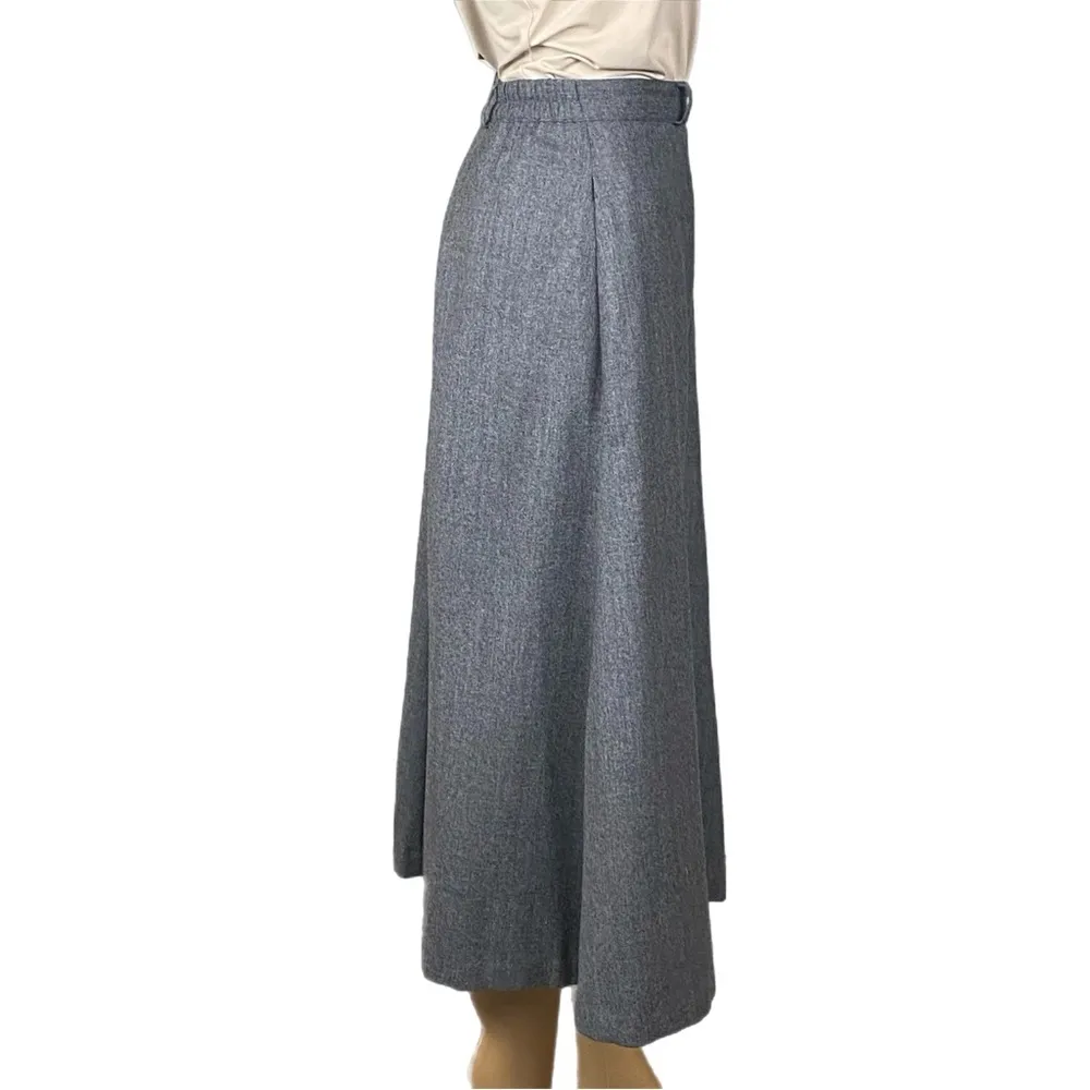 TALBOTS Gray 100% Wool Vintage skirt & blazer Suit Set circa 1990’s Size 12 EUC - Image 8