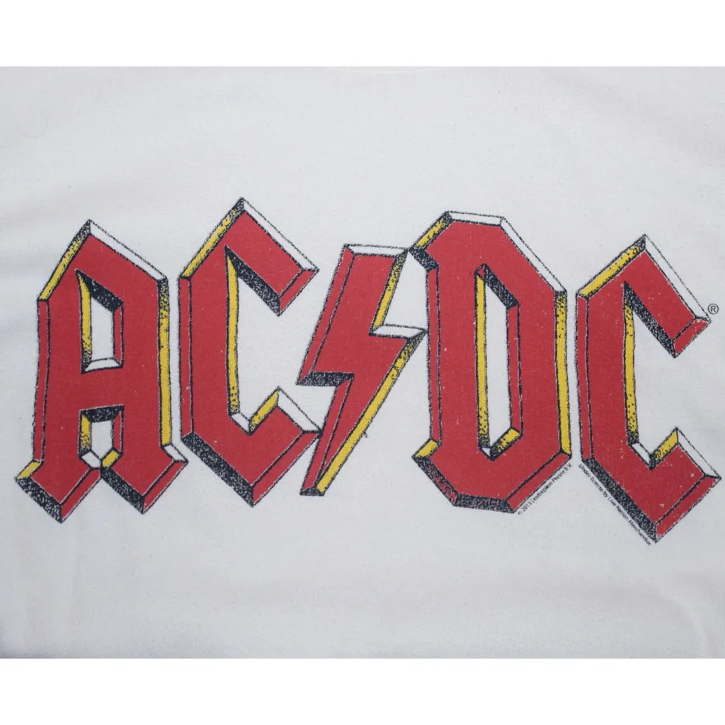 Forever 21 White AC/DC Crewneck Top - Image 2