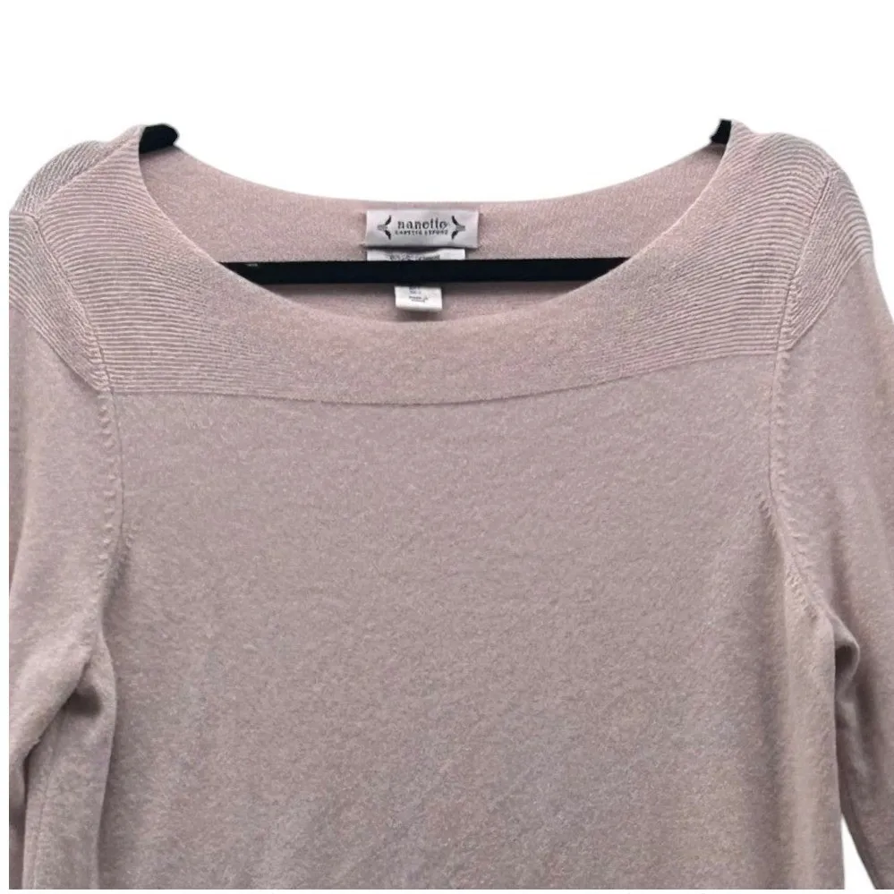 Nanette Lepore Cashmere Sweater Pink Large - Image 3
