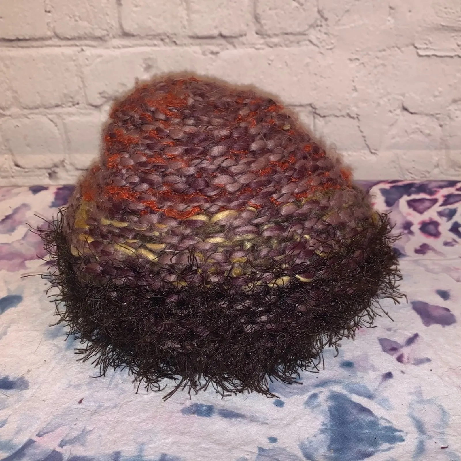Maggib Multicolored Stocking Cap Hat Purple - Image 2