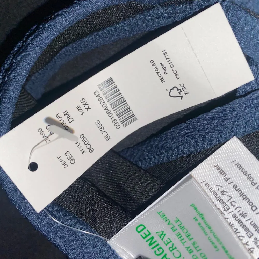 New J. Crew Blue Textured Cheeky Bikini Swim Bathing Suit Bottom Womens Size XXS - Image 7