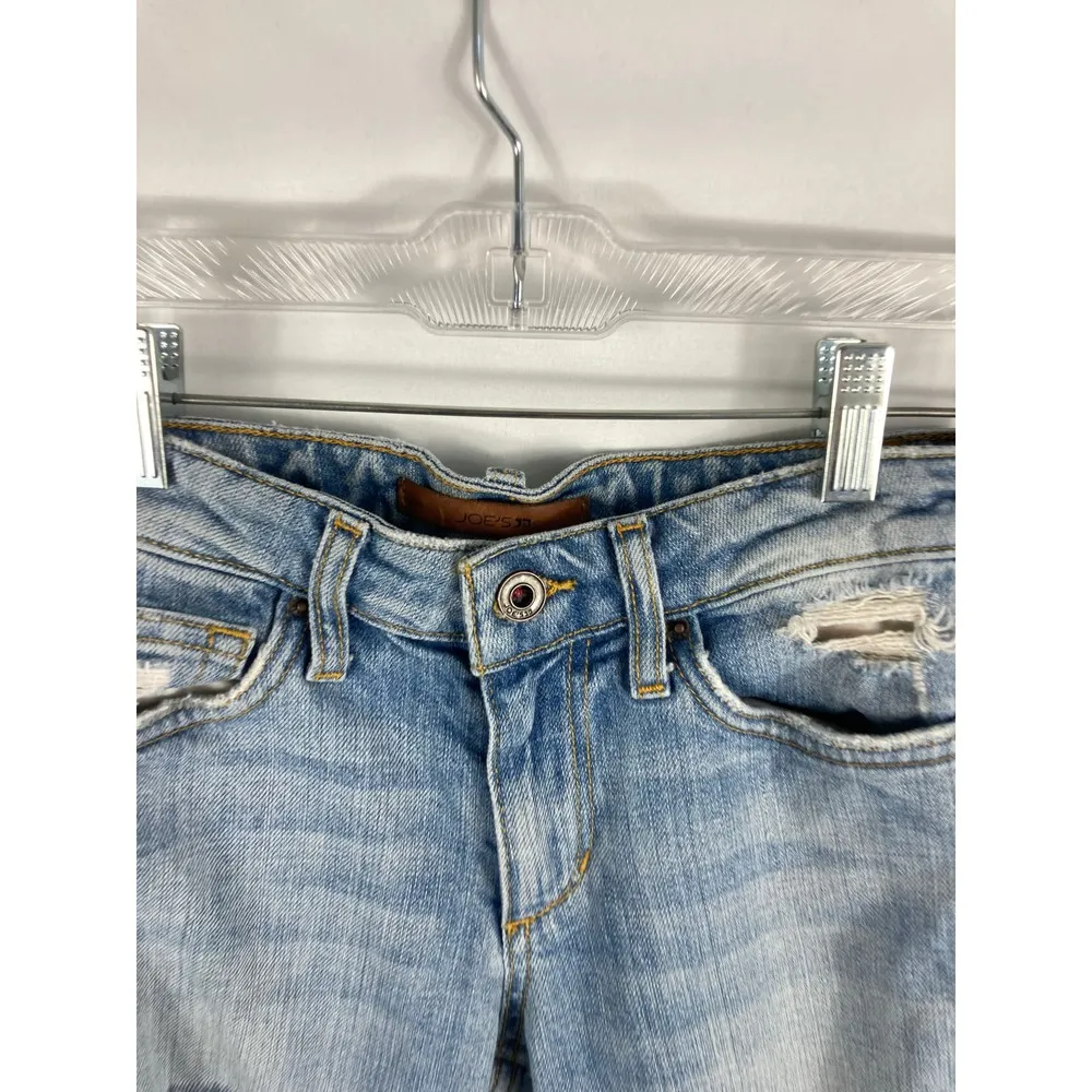 Joes Jeans Skinny Ankle Light Wash Distressed Jeans Size 24 - Image 4