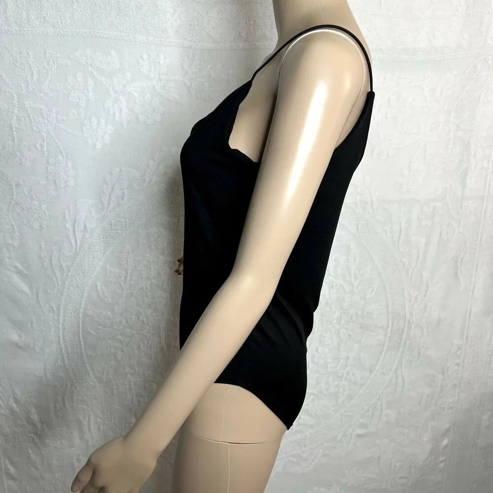 Black Tank Top Bodysuit Size L - Image 2