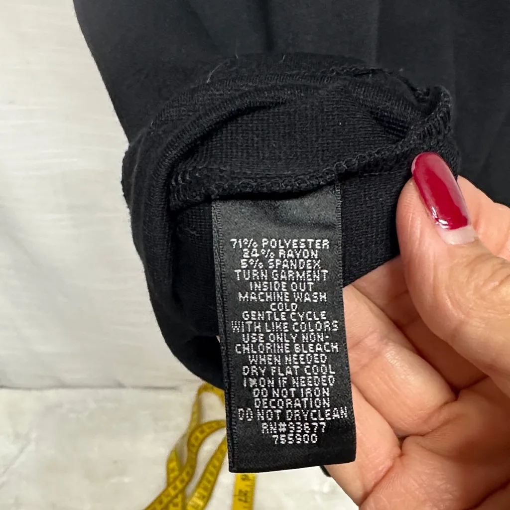 Nicole by Nicole Miller Black Dress with Gold Studs Size XL - Image 7