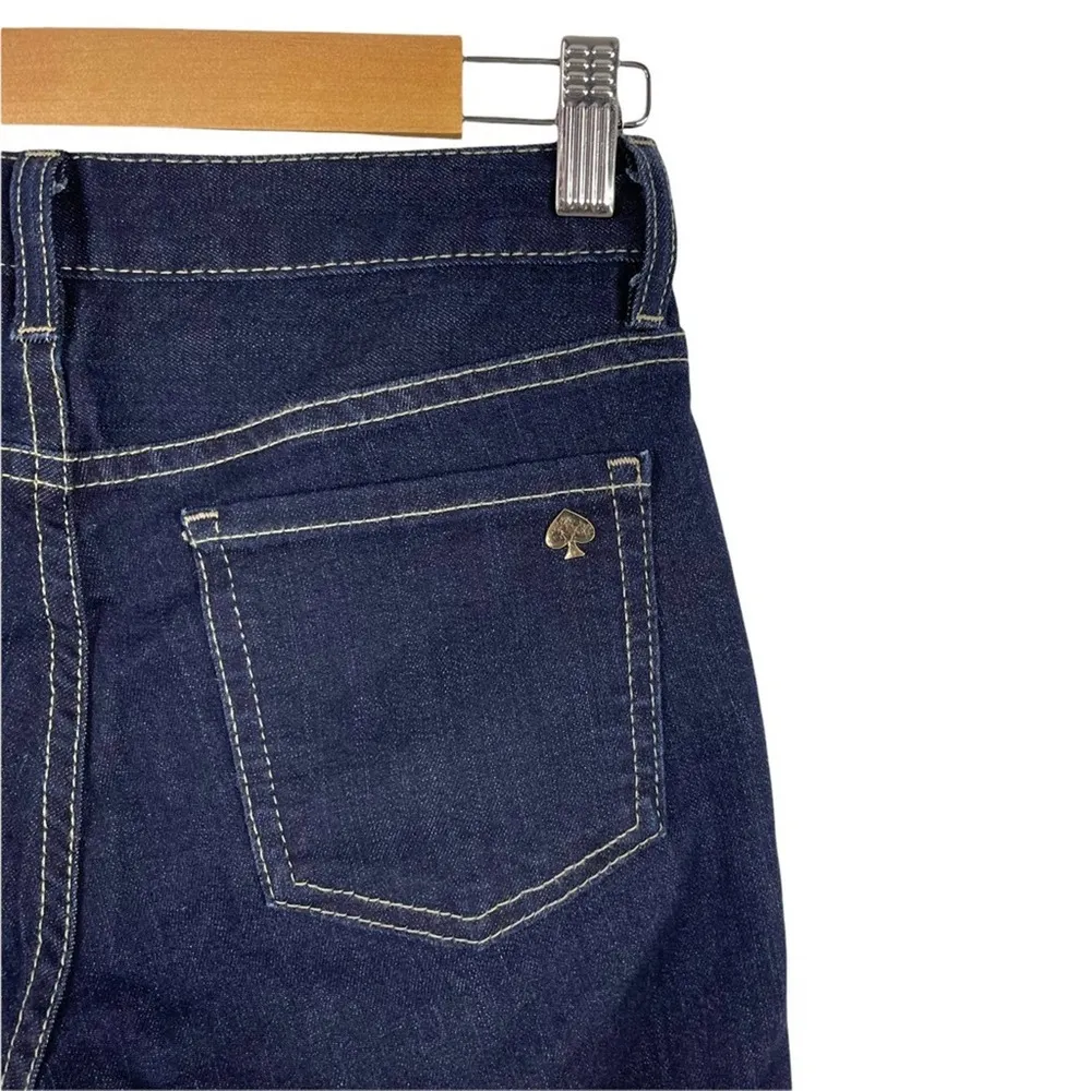 Kate Spade Broome Street Jeans Straight Leg Dark Wash Stretch Denim Size 25 - Image 15