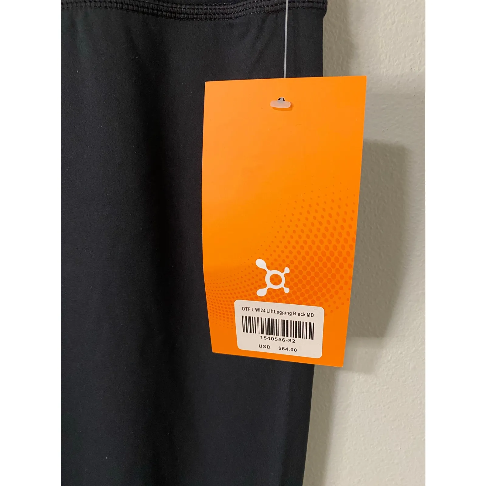 New Orange Theory Lift Leggings, Black Size Medium - Image 2