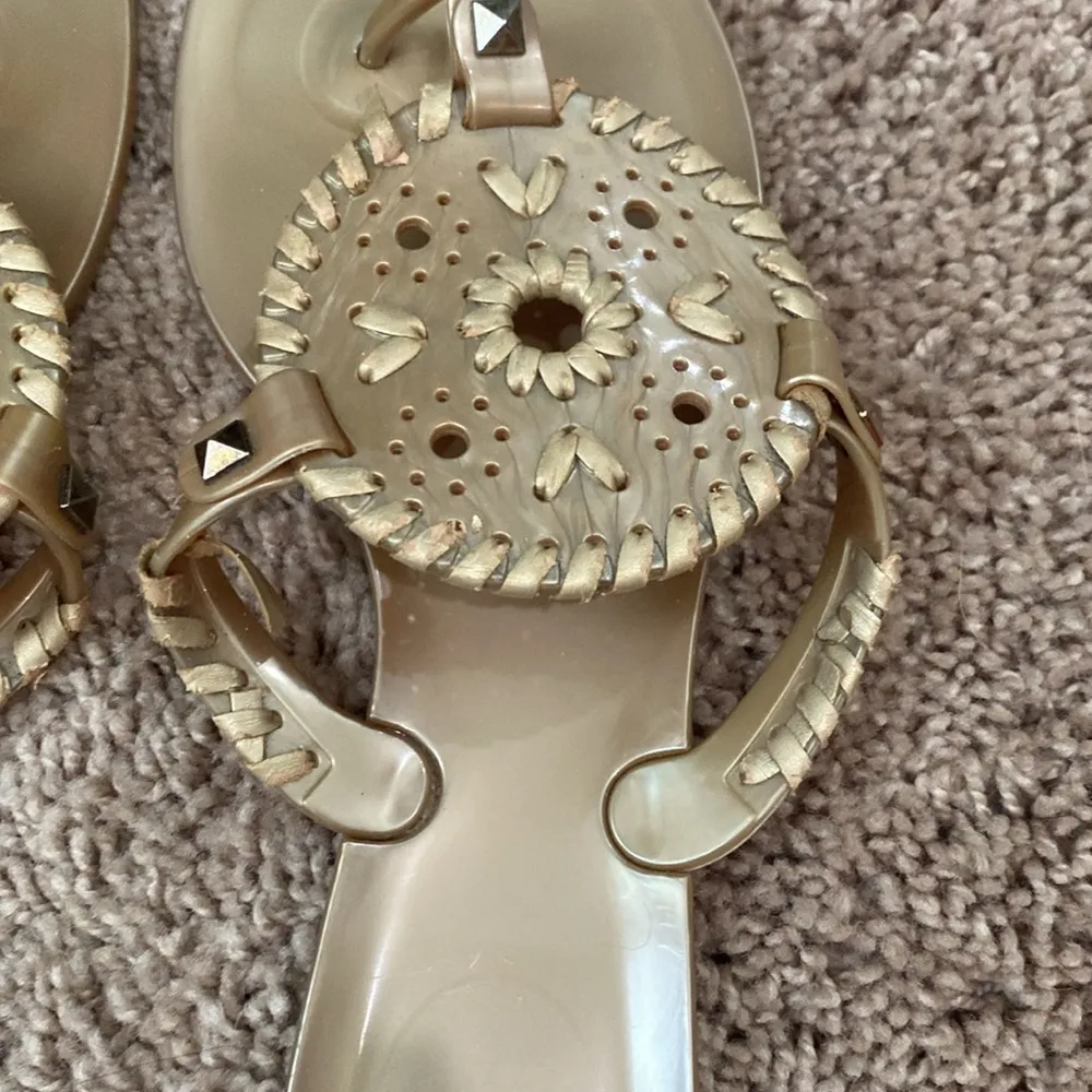 Jack Roger’s gold jelly sandal - Image 6