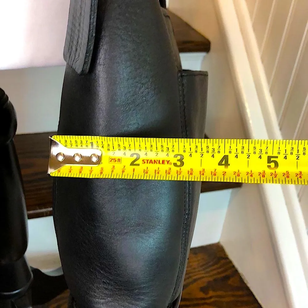 Vintage COACH Black Leather Slim Duffle Sac Convertible Crossbody Shoulder Bag - Image 10