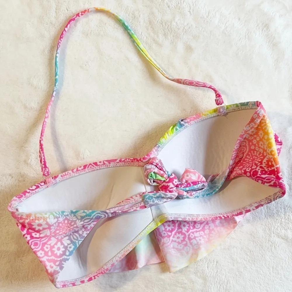 Multicolor Bandana Print Bikini Top - L - Image 2