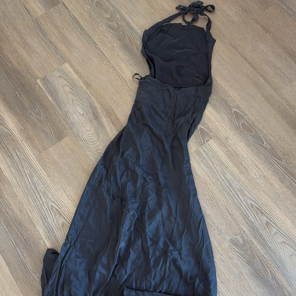 NWT DISSH AIMEE BLACK SILK COWL NECK DRESS Size 6 - Image 16