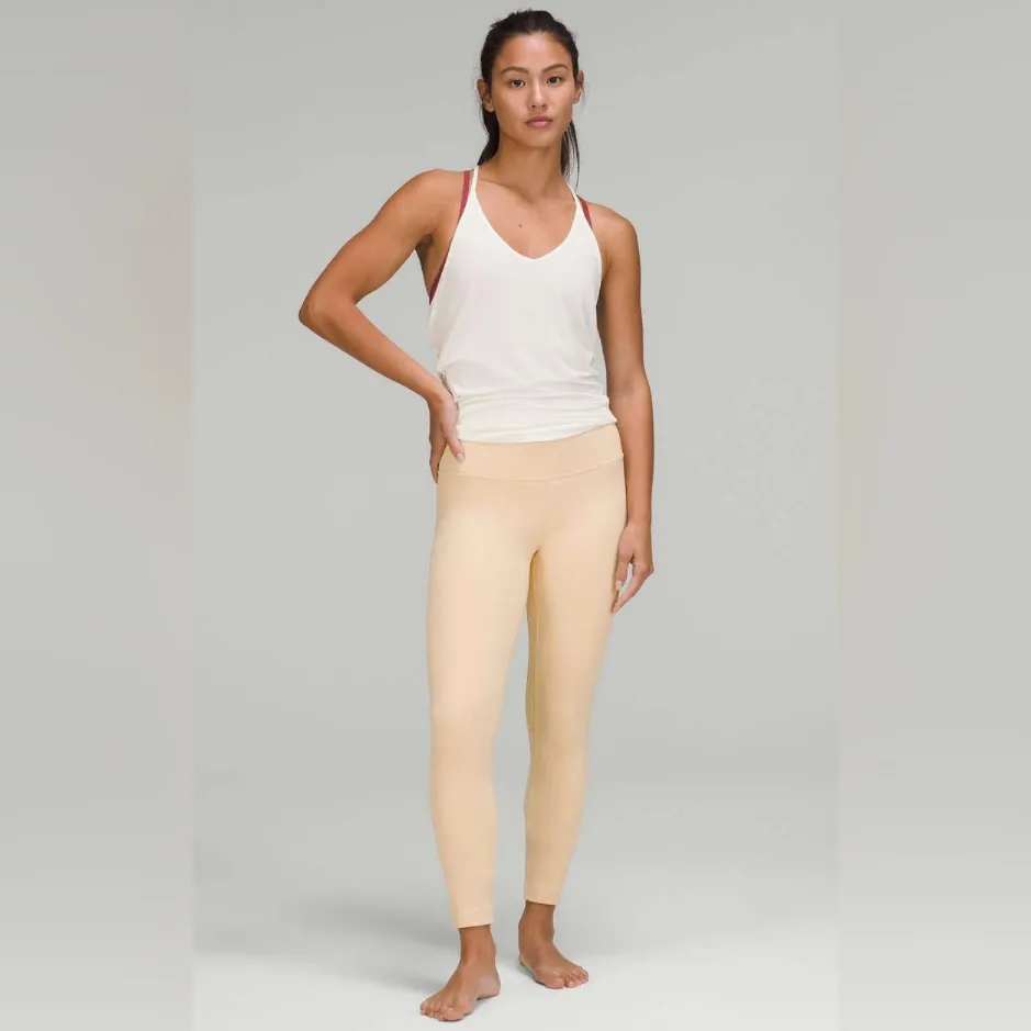 Lululemon NWT Align Leggings 25” Pants High Rise Prosecco Nulu Material Size 12 - Image 4