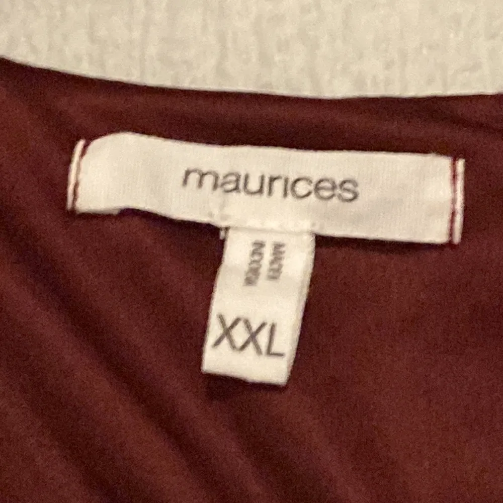 Maurice’s burgundy womens floral light tunic dress - Image 4