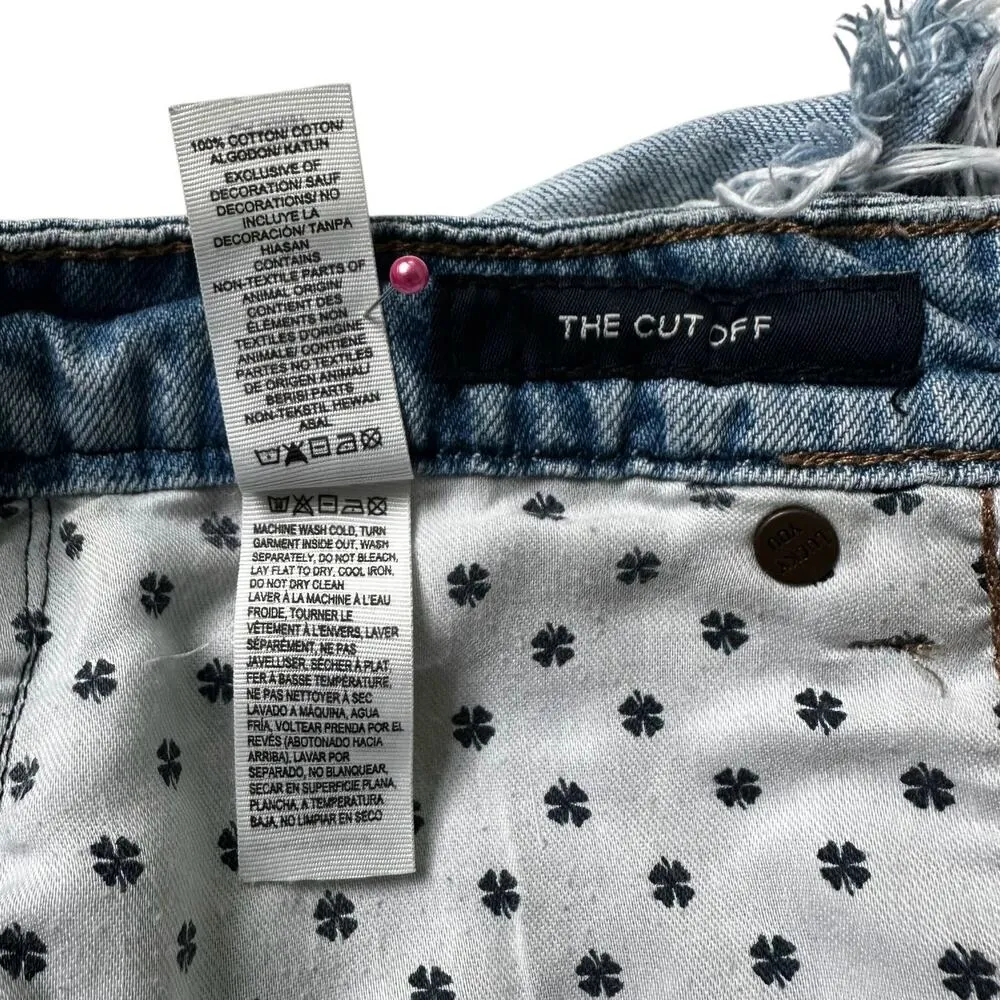 Lucky Brand The Cut Off Blue Washed Denim Women Shorts Size 6/28 | 46-28 - Image 5