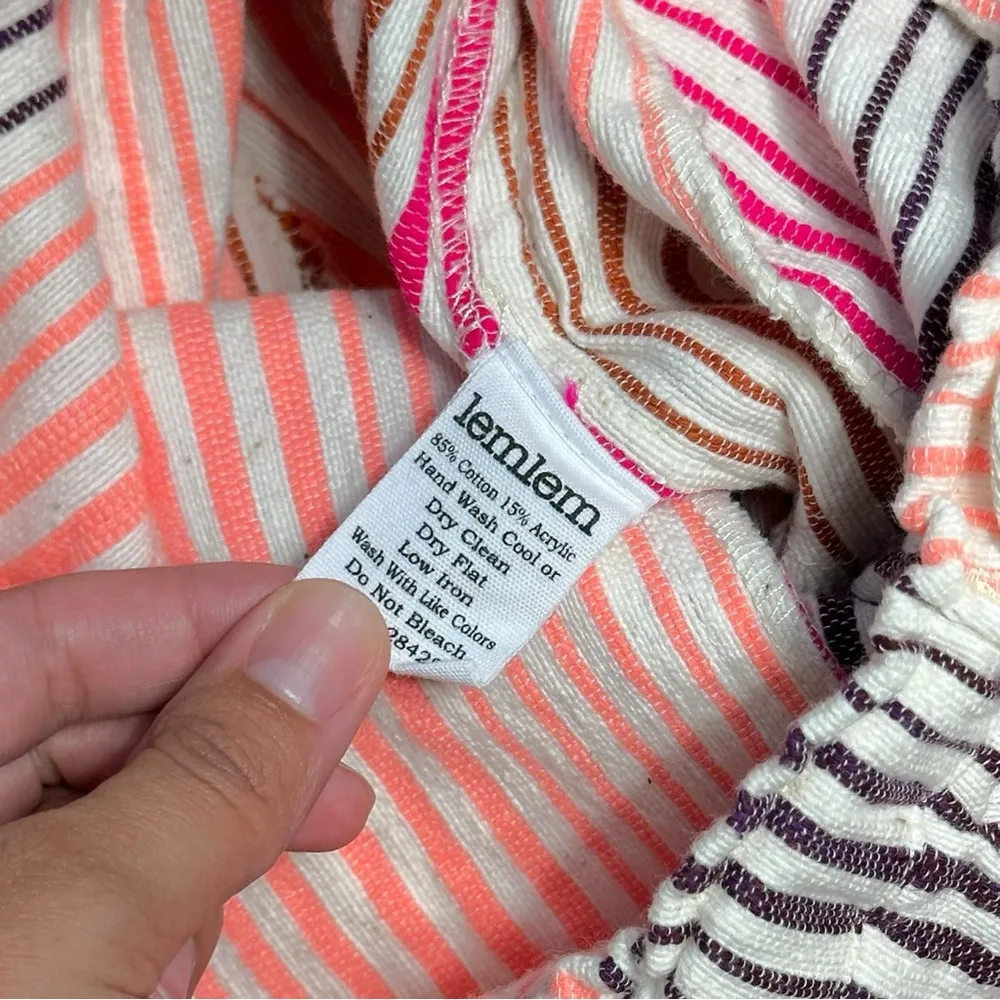 LemLem Ivory Desta Striped Cotton Wide Leg Pants Womens S - Image 6