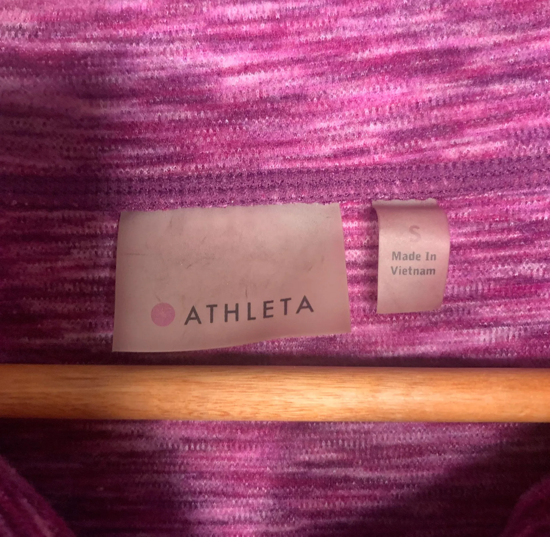 Purple Spacedye Coastal Button Funnel Neck Pullover Fleece Size Small - Image 10