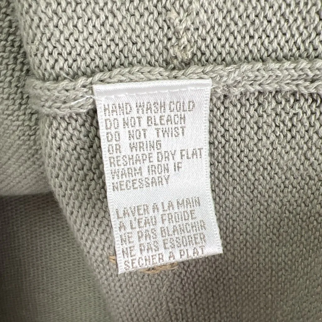 Vintage Jones New York L Womens Embroidered Classic Sweater Short Sleeves Ramie - Image 8