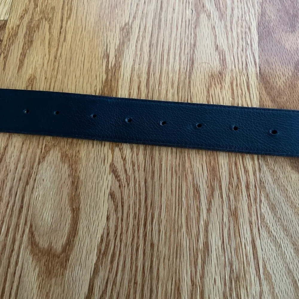 Connie Bates Farenheit Brown Leather Belt Semi Precious Stones 28" - Image 6