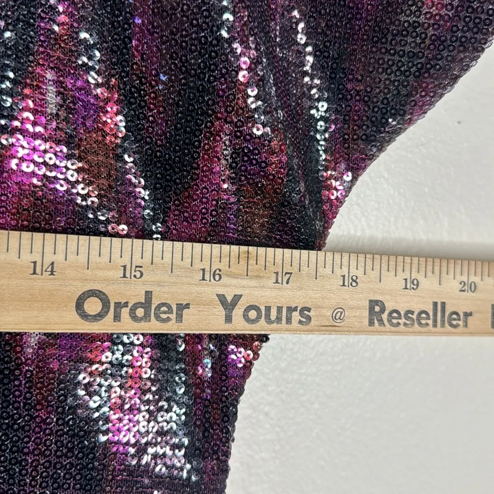 Misa Los Angeles Divia Dress in Fuchsia Ikat Sequin  size XS ladies - Image 8