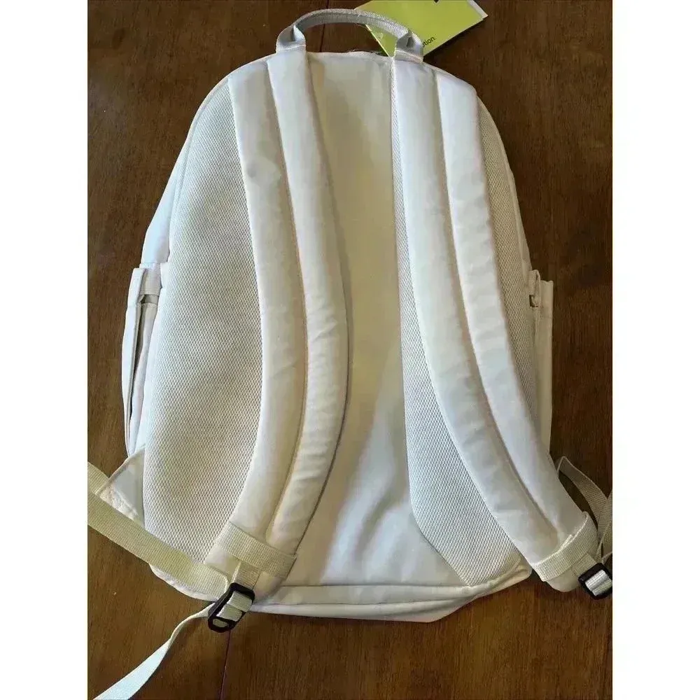 All In Motion Travel 15-inch Laptop Backpack for Work School, Off White - Image 7