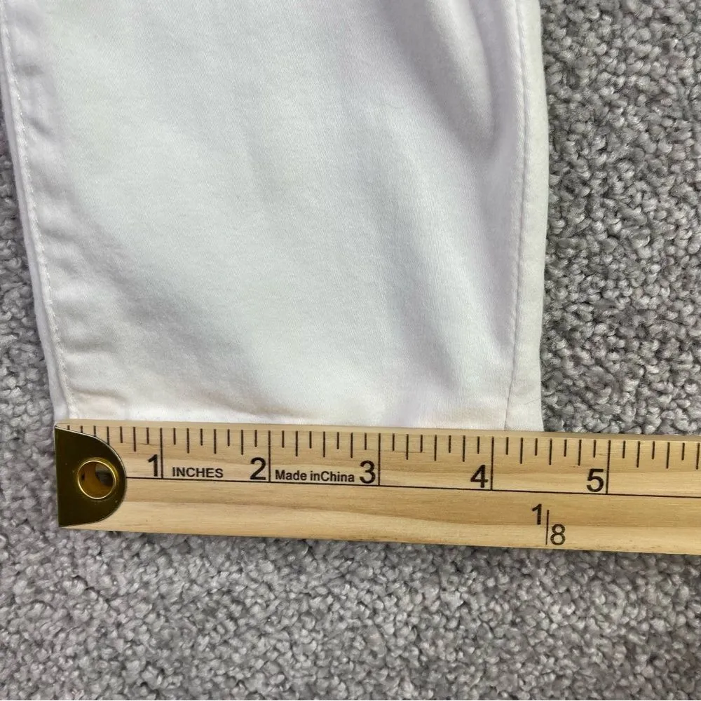 7 For All Mankind Jeans Women’s 27 White Skinny Low Rise Stretch - Image 12
