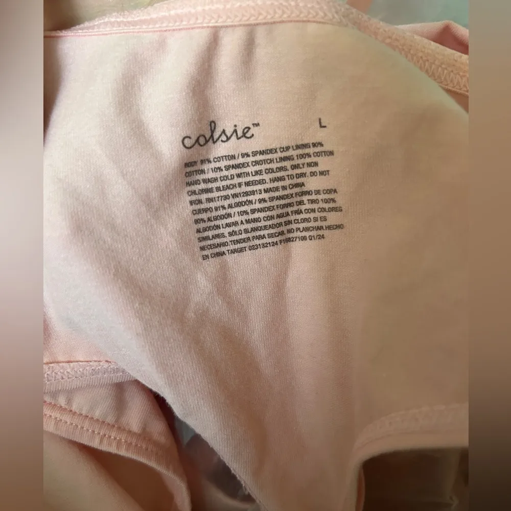 Colsie Women's Balletcore Pink Thong Bodysuit - Image 6