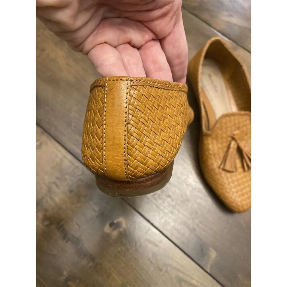 Mossimo Dutti Loafer Size 37EU brown‎ leather tassle Brown - Image 3