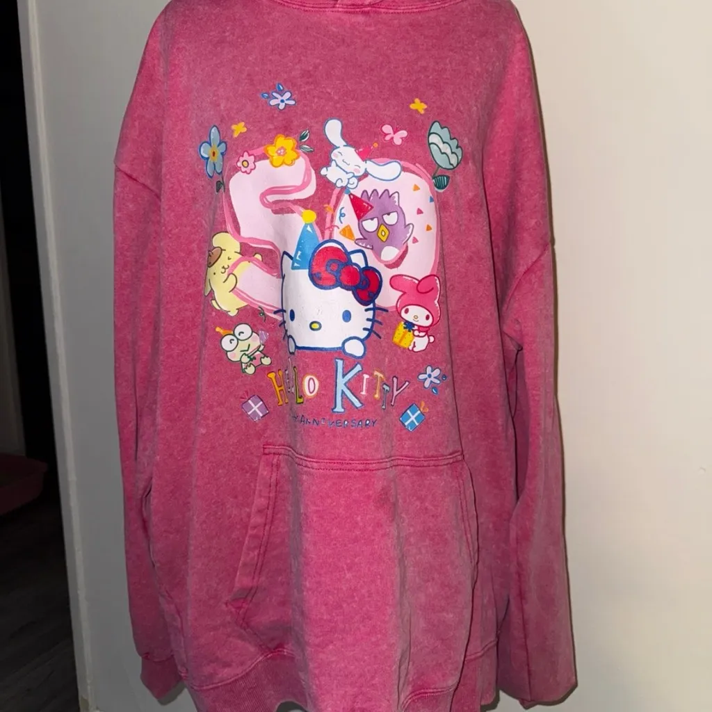 Hello Kitty Pink Hooded Sweater - Image 6