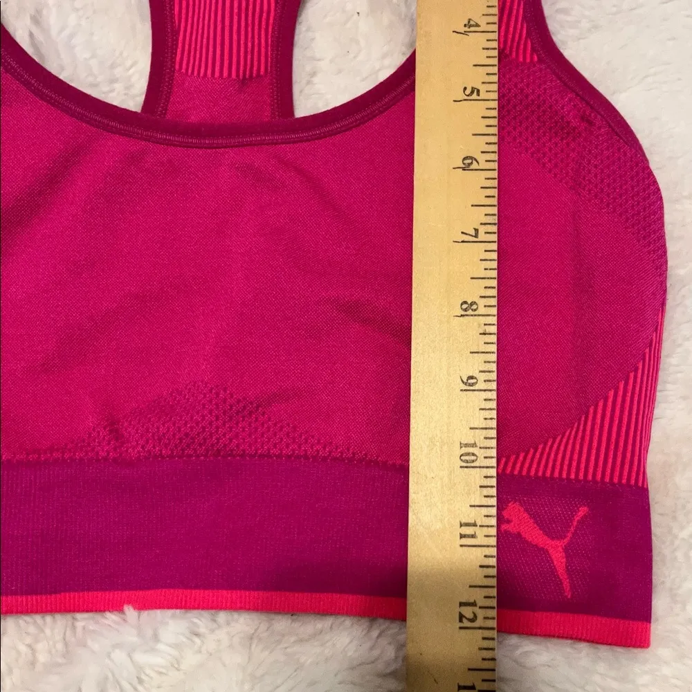 Puma bright pink sports bra in large - Image 7