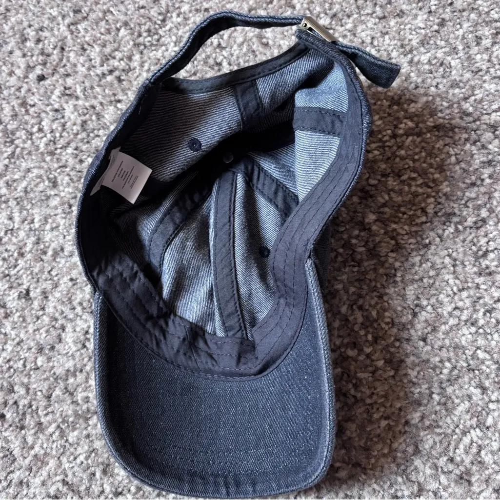Classic Black Denim Cap - Image 3