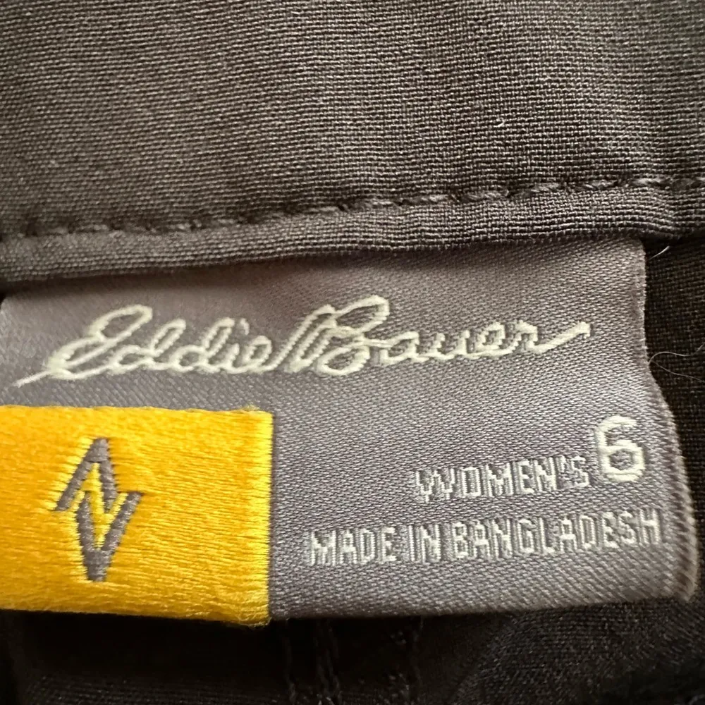 Eddie Bauer Travex Pants Womens Size 6 Capri Nylon Black Hiking Outdoors - Image 10