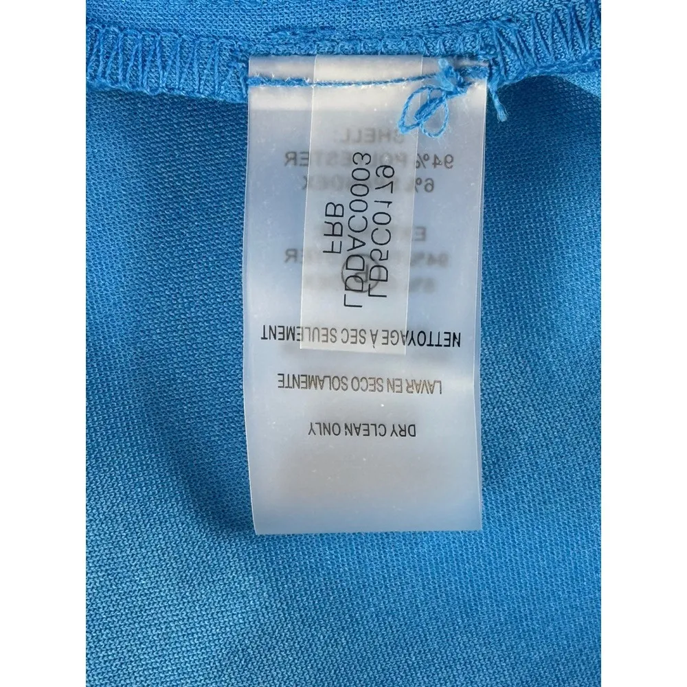 Karl Lagerfeld Paris Blue Puff Sleeve Sheath Dress Women's Size 16 - Image 10