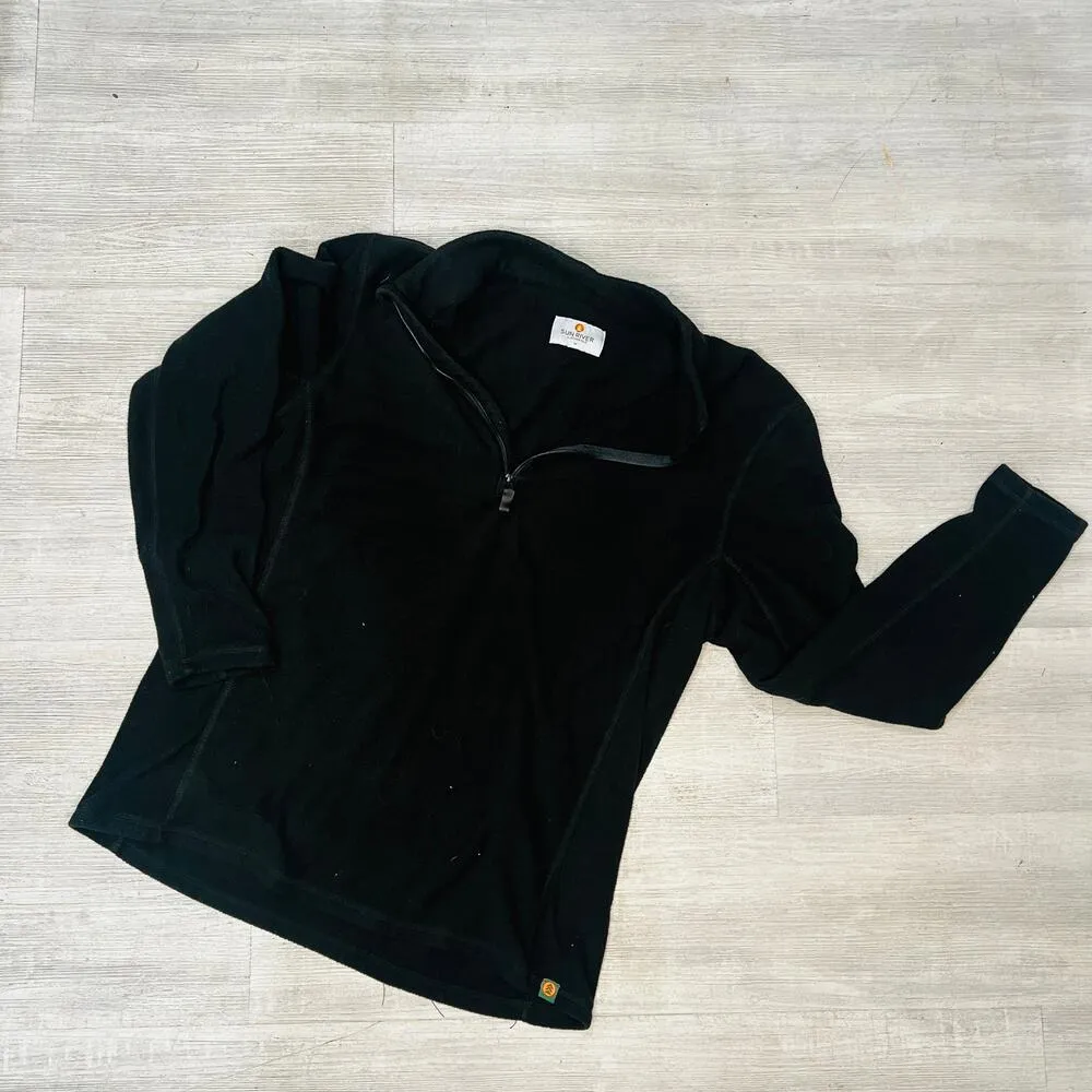 Sun River Fleece Medium Women’s Black Pullover - Image 3