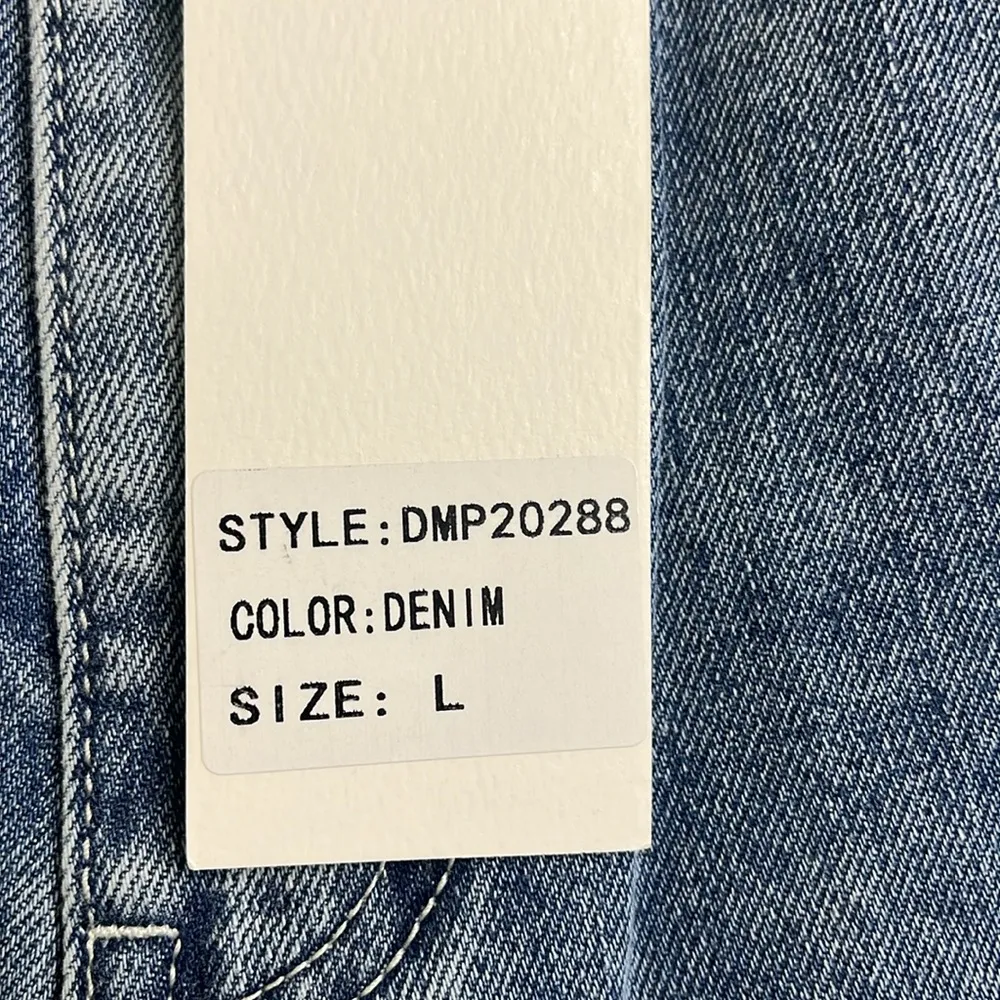 Dance & Marvel Distressed Blue Denim Jeans, size large, style #:dmp20288 - Image 4